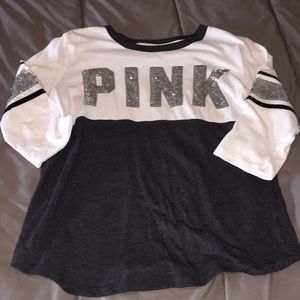 PINK 3/4 sleeve with sequins